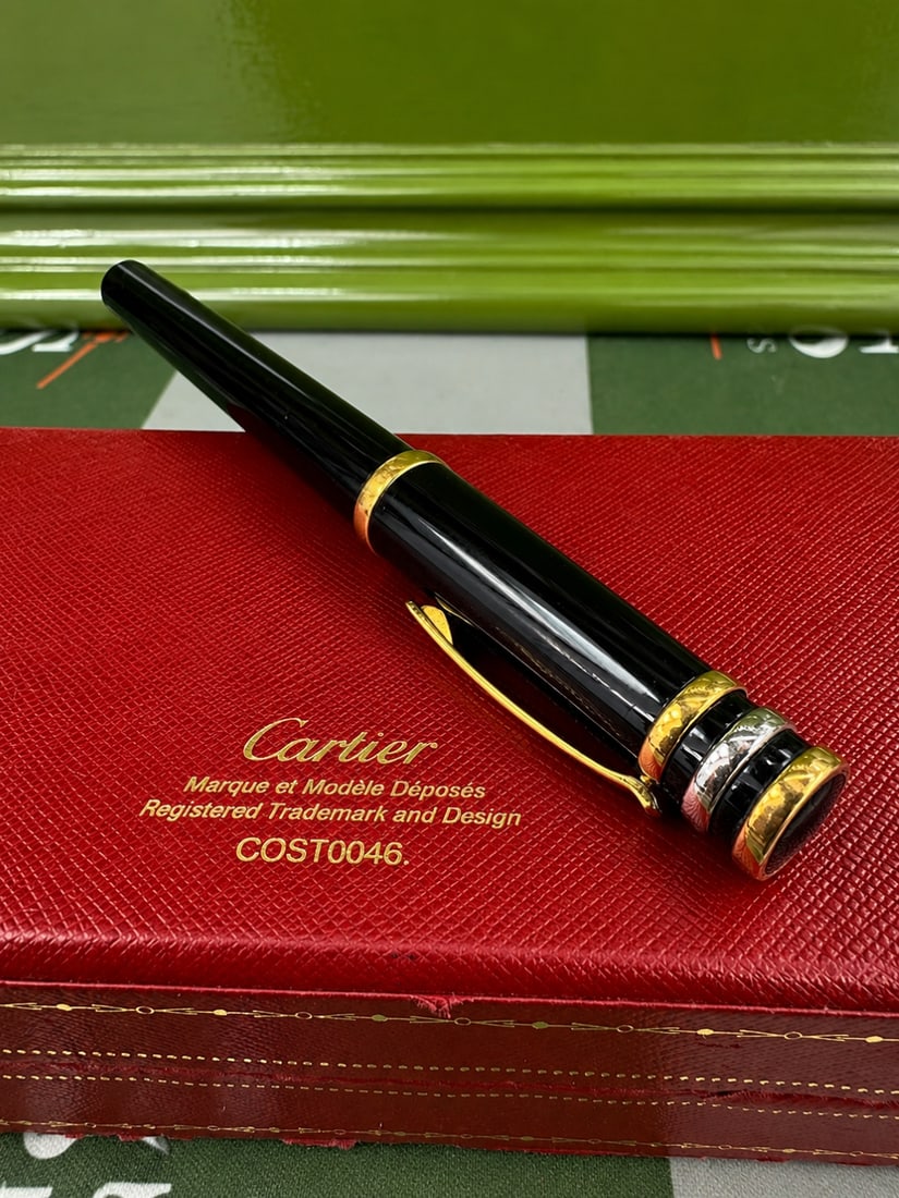 Cartier Vintage `Trinity De Cartier` Rollerball Pen-Tri Colour Gold - 4