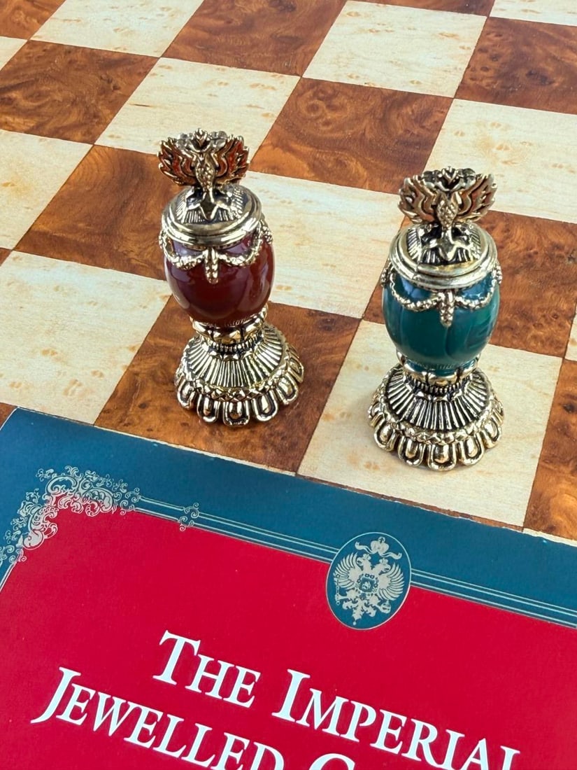 The Imperial House of Fabergé Chess Set-Rare Unopened Example 30 yrs-24 Carat Gold - 4