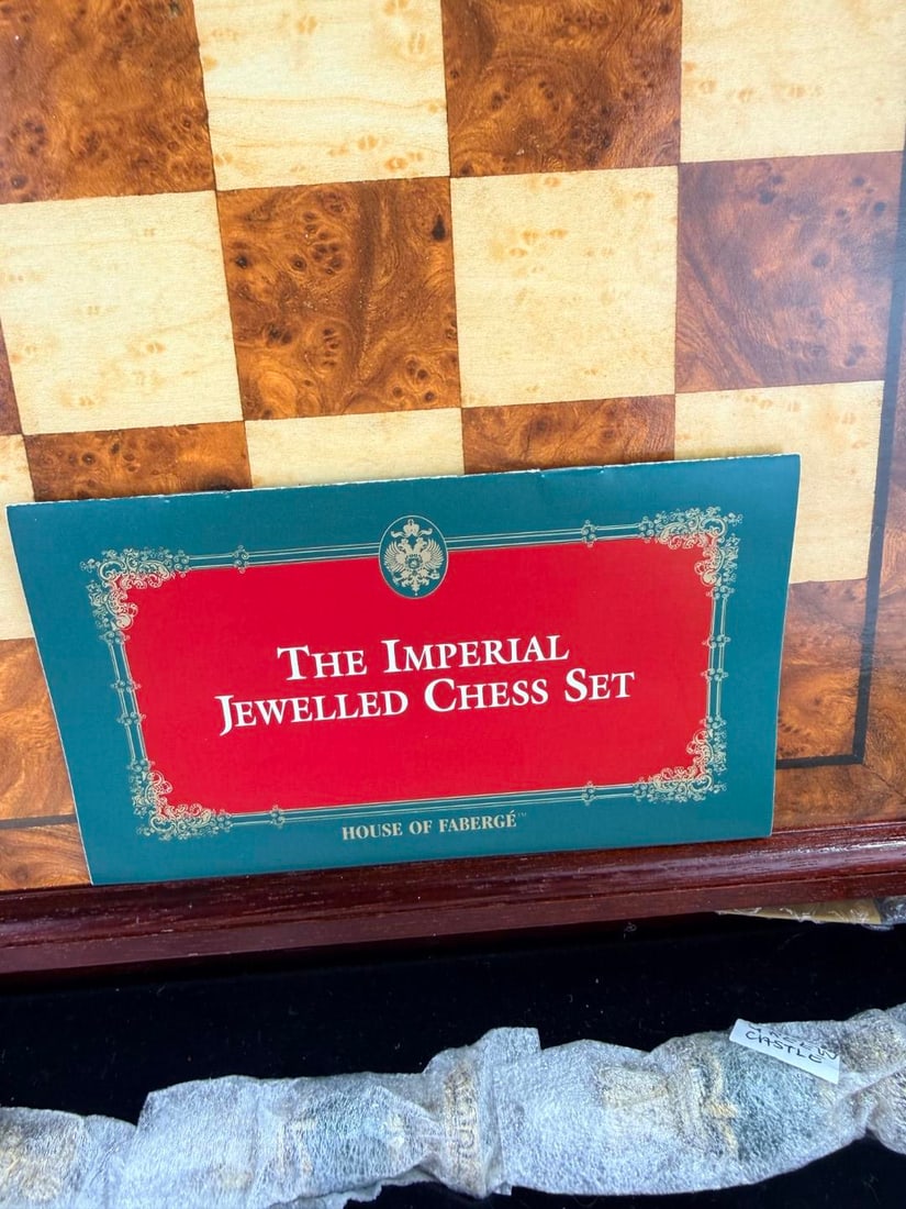 The Imperial House of Fabergé Chess Set-Rare Unopened Example 30 yrs-24 Carat Gold - 7