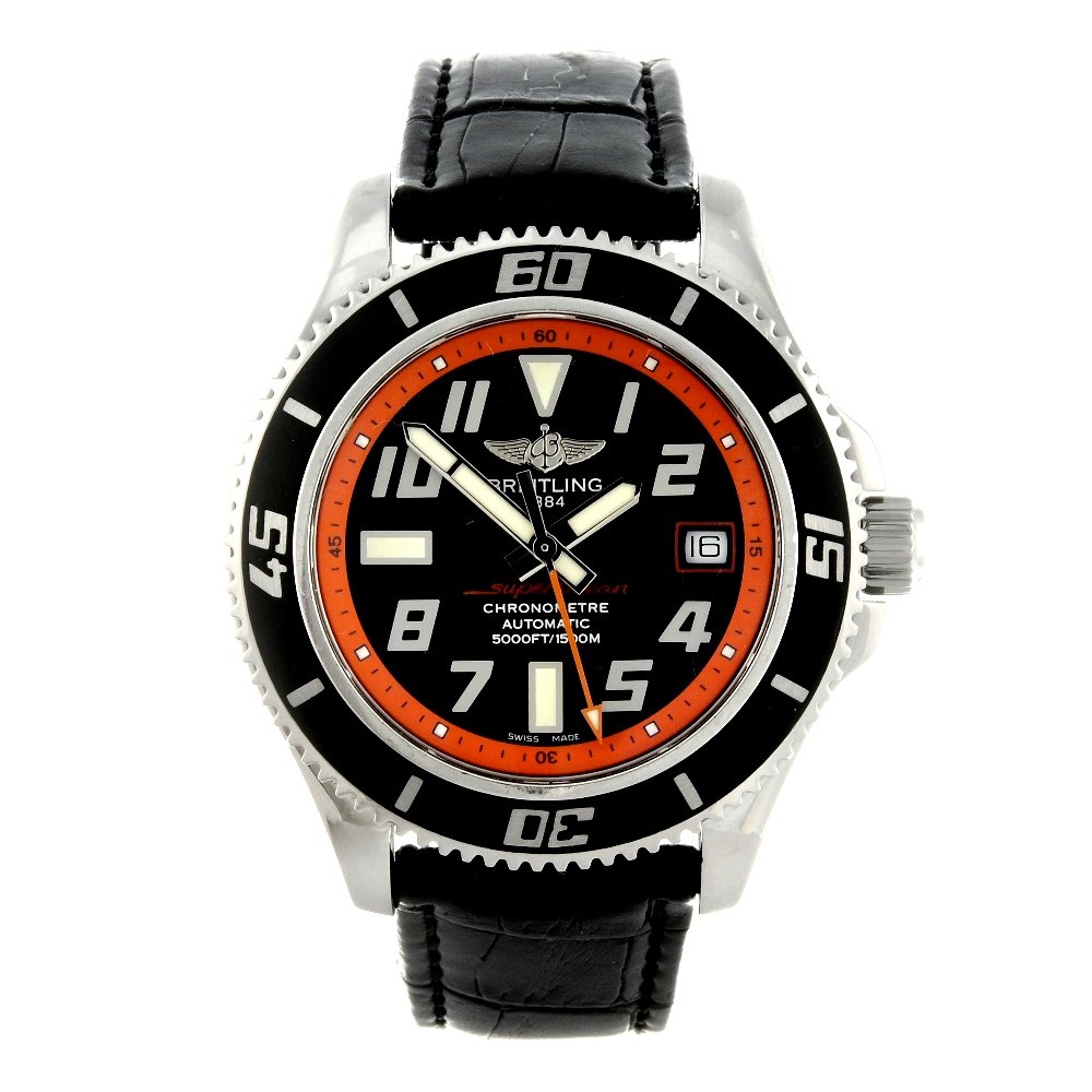 A Gent`sBrietling Ltd Edition Superocean 42 Orange LTD (1 of 9)