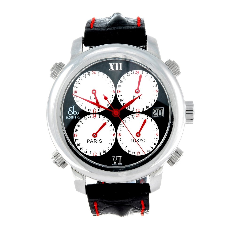 A Gent`s Jacob & Co Five Time Zone Ltd Edition, Boxed & (1 of 10)