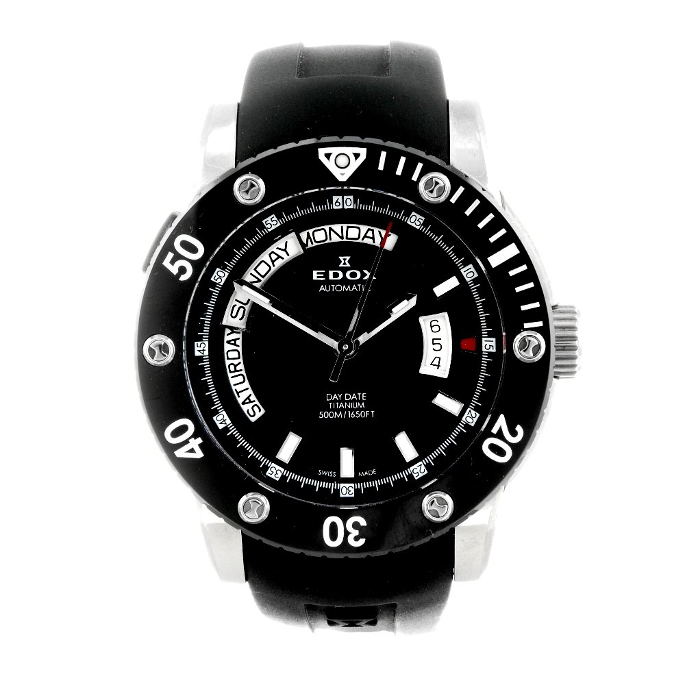 A Edox gent's Class 1 wrist watch. Titanium case and (1 of 3)