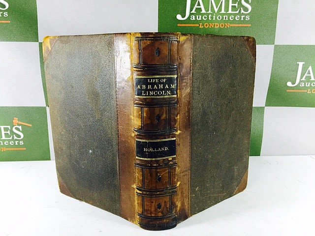 An Original 1866 1st Edition Abraham Lincoln book-Life (1 of 4)