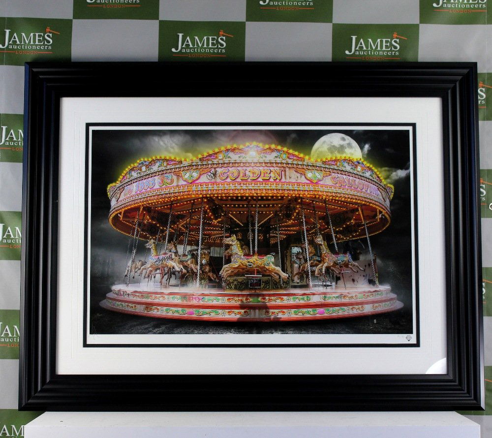 JJ Adams Ltd edition 84/195 "The Carousel": Signed JJ Adams Ltd edition 84/195 "The Carousel",Wishbone,COA.