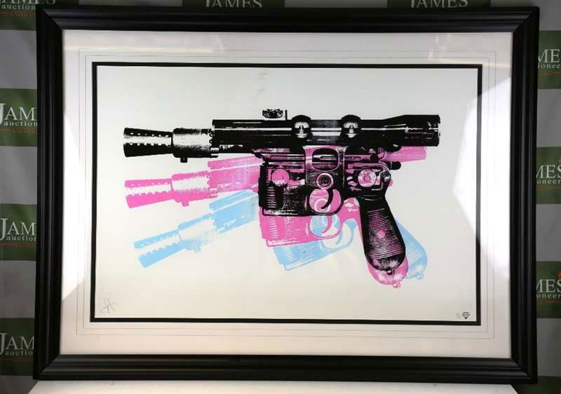 JJ Adams -Han Solo Star Wars Blaster Ltd Edition 44/44: JJ Adams -Han Solo Star Wars Blaster Ltd Edition 44/44 Wishbone Sold Out