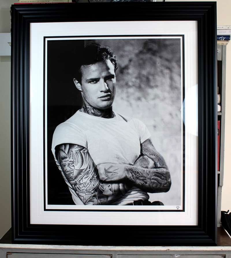 JJ Adams Wishbone Sold out collectable of "Marlon: JJ Adams Wishbone Sold out collectable of "Marlon Brando #4 of 95 large edition