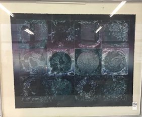 Paul Maxwell original lithograph 1974: Here is a nice abstract expressive 8 color stone lithograph on Aches paper entitled "Process 12" by listed artist Paul Maxwell. Hand signed lower right. Original gallery tag on back. No damage. Nicely