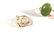 3Ladies Gold Rings: Jade, Pearl, Diamond (6.5-7) - 4