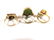 3Ladies Gold Rings: Jade, Pearl, Diamond (6.5-7) - 7