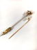 lot of 2 Victorian Gold, Diamond, Opal Stick lapel pins - 5