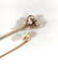 lot of 2 Victorian Gold, Diamond, Opal Stick lapel pins - 6