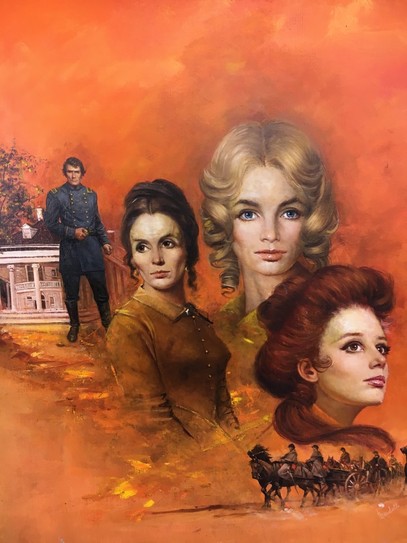 LOUIS MARCHETTI Oil on Canvas Illustration Painting 6 (1 of 9)