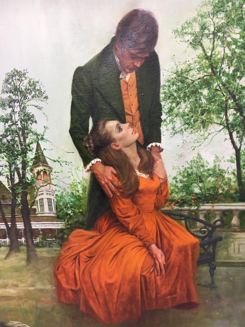 LOUIS MARCHETTI Book Illustration Oil Painting Canvas 7 (1 of 9)