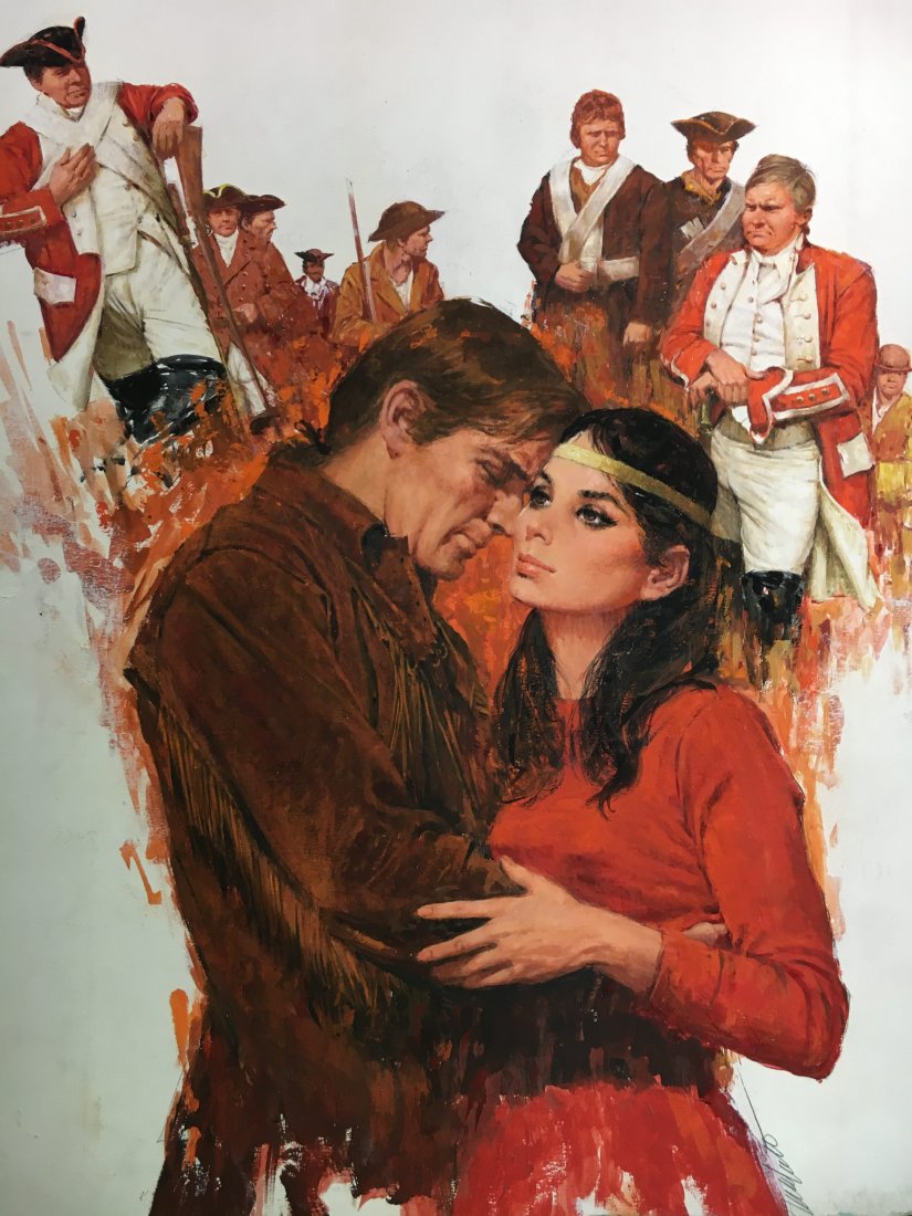 LOU MARCHETTI Production Sample Novel Art Painting: Original book cover art illustration oil painting on illustration board signed with book info on back. Actual size of art = 17" x 24"Louis J. Marchetti (Lou Marchetti) (1920–1992) was a free-lance i