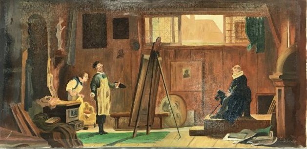 Josef SCHARL original oil painting (1 of 6)