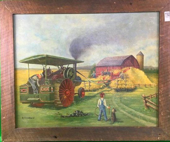 Case Tractor Original Ad Illustration Painting Hardesty (1 of 8)
