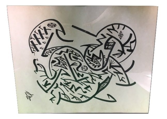 Seymour Meyer Original Black & White Abstract Drawing (1 of 6)