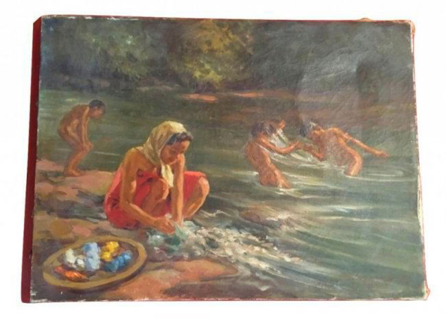 Capercez Student of Fernando Amorsolo Painting Manila (1 of 9)