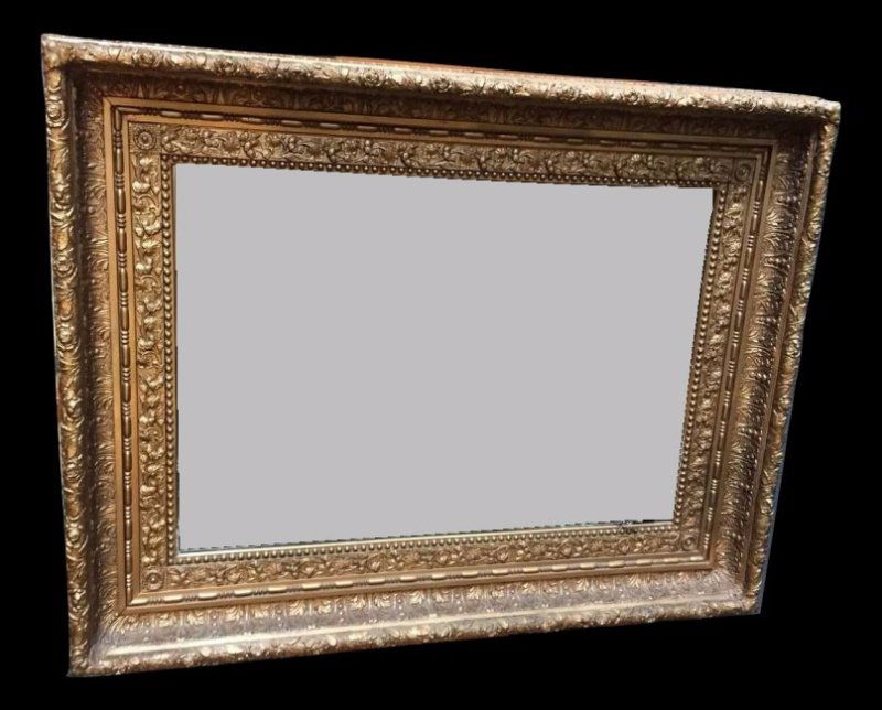 Palatial Sized Heavily Gessoed Gilt Mirror (1 of 7)