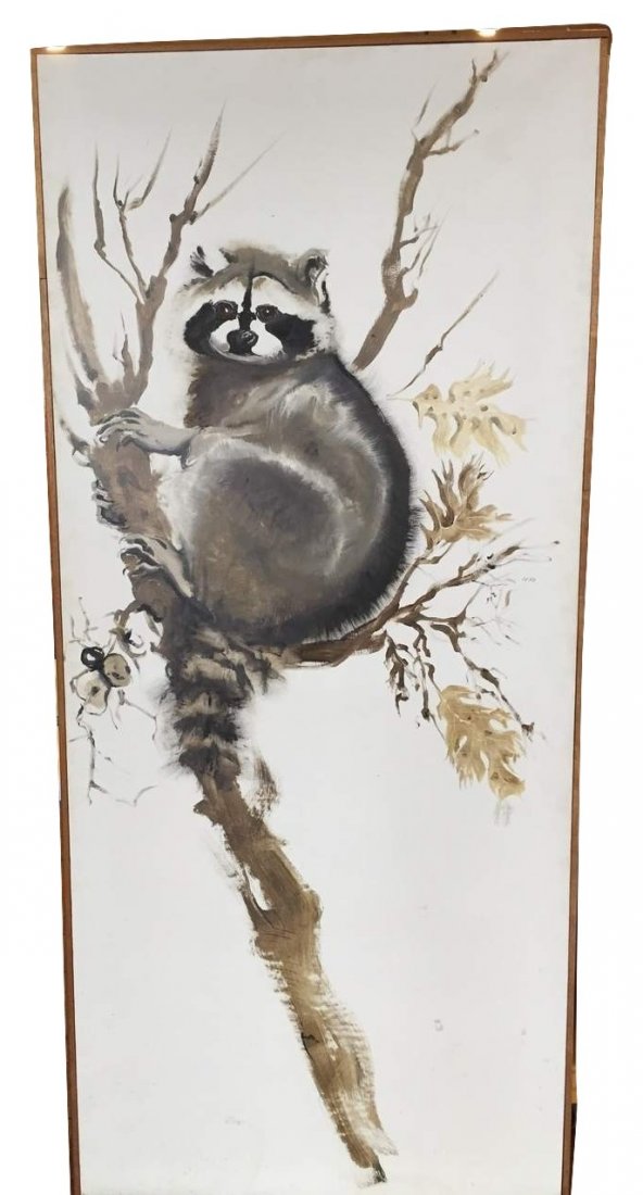 "Rocky Raccoon" painting by artist Bryan Wilson (1 of 10)