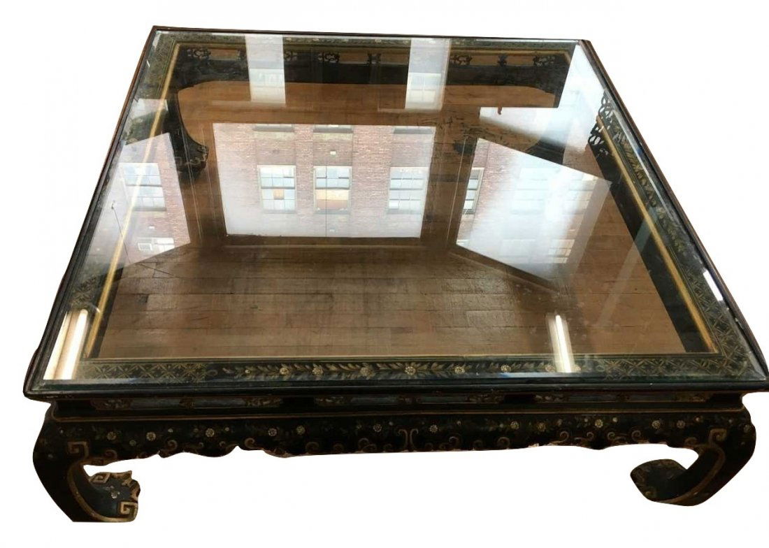 Qing Dynasty Hand Painted Chinese Lacquered Table (1 of 7)