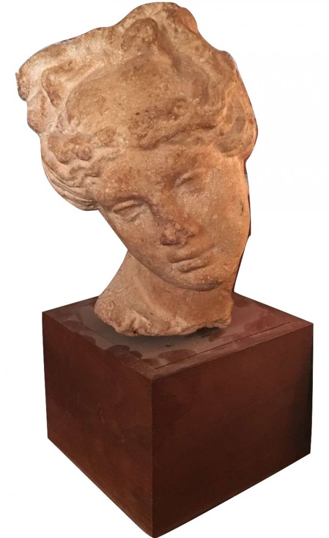 Greco-Roman Statue Bust Apollo 4c. Limestone Leochares (1 of 8)