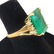 5.5 carat Colombian Emerald & Diamond Ring 18K gold - 7