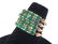 Modern 4 band Colombian Emerald prongset Ring 14K - 2
