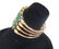 Modern 4 band Colombian Emerald prongset Ring 14K - 3