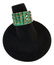 Modern 4 band Colombian Emerald prongset Ring 14K - 5