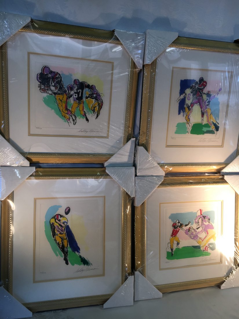 LeRoy Neiman "Football Suite" signed/# 4 Serigraphs '72 (1 of 9)