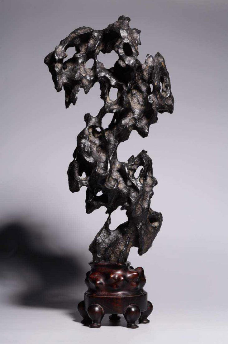 Qing Dynasty Lingbi Stone with Carved (1 of 8)