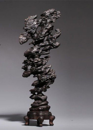 Qing Dynasty Lingbi Stone with Carved (1 of 5)