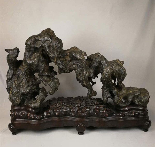 A Chinese Antique 'Lingbi-Simulated' Porcelain Mountain (1 of 8)