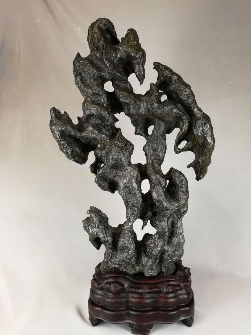 A Chinese Antique 'Lingbi-Simulated' Porcelain Mountain (1 of 6)