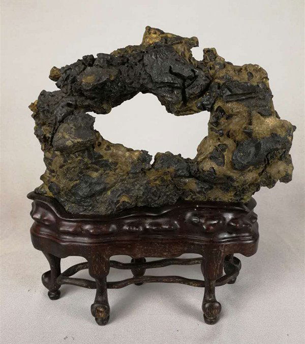 A Chinese Antique 'Lingbi-Simulated' Porcelain Mountain (1 of 6)