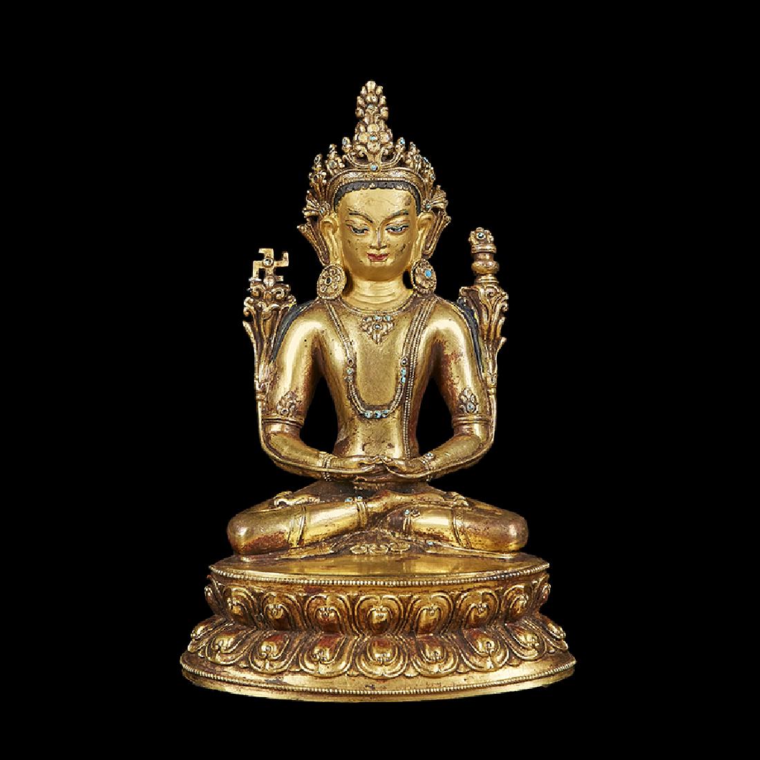Chinese Qing Dynasty Tibetan Bronze Buddha (1 of 6)