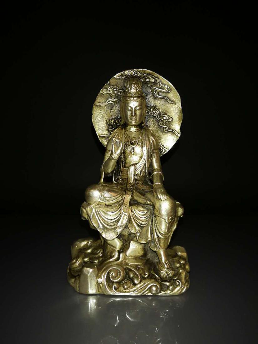 Chinese Antique Nickel Silver Guanyin (1 of 10)
