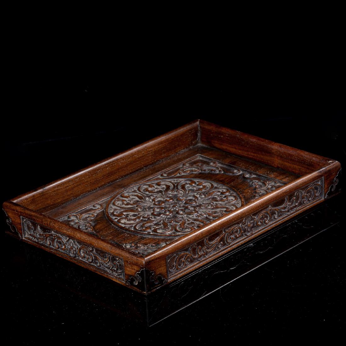 Large Chinese Carved  Wooden  Tray (1 of 7)