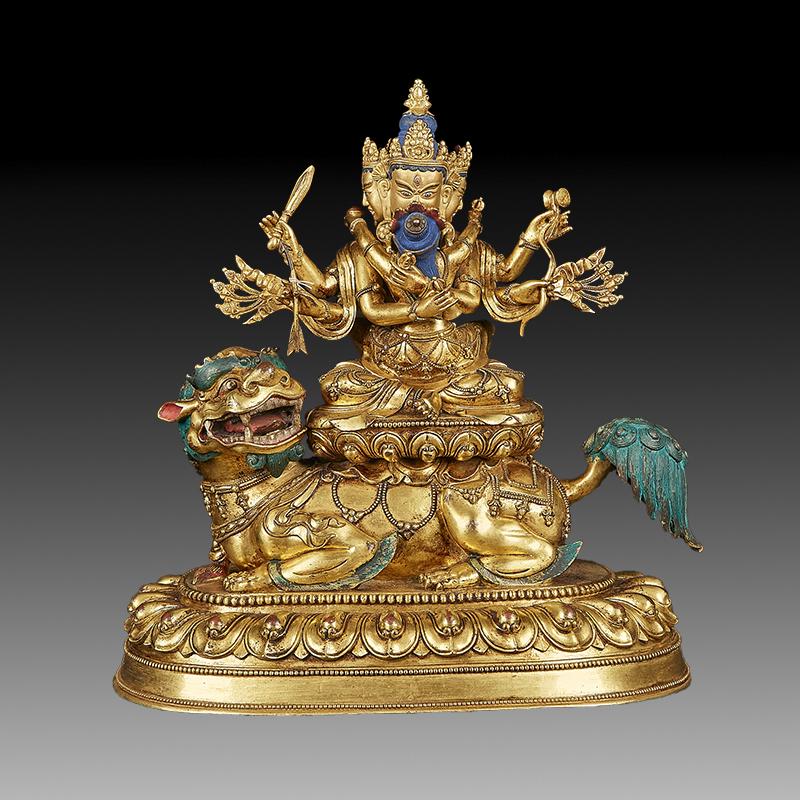 Chinese Qing Dynasty  Tibetan Bronze Buddha (1 of 6)