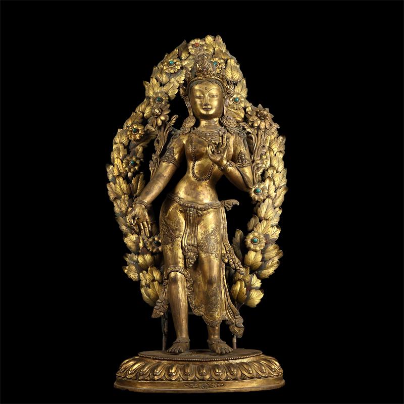 Chinese Qing Dynasty Tibetan Bronze Buddh (1 of 6)