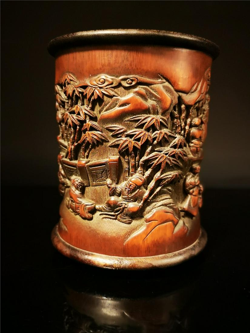 Chinese Bamboo Brush Pot (1 of 15)