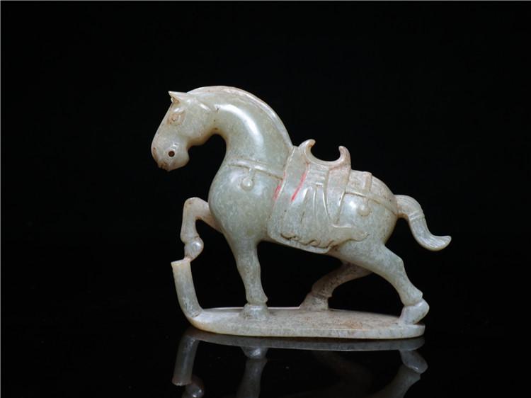 Chinese Hetian Jade Statue - Horse (1 of 5)