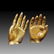 Pair of Chinese Gilt Bronze Buddha Statue Of Hands - 3