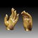 Pair of Chinese Gilt Bronze Buddha Statue Of Hands - 4