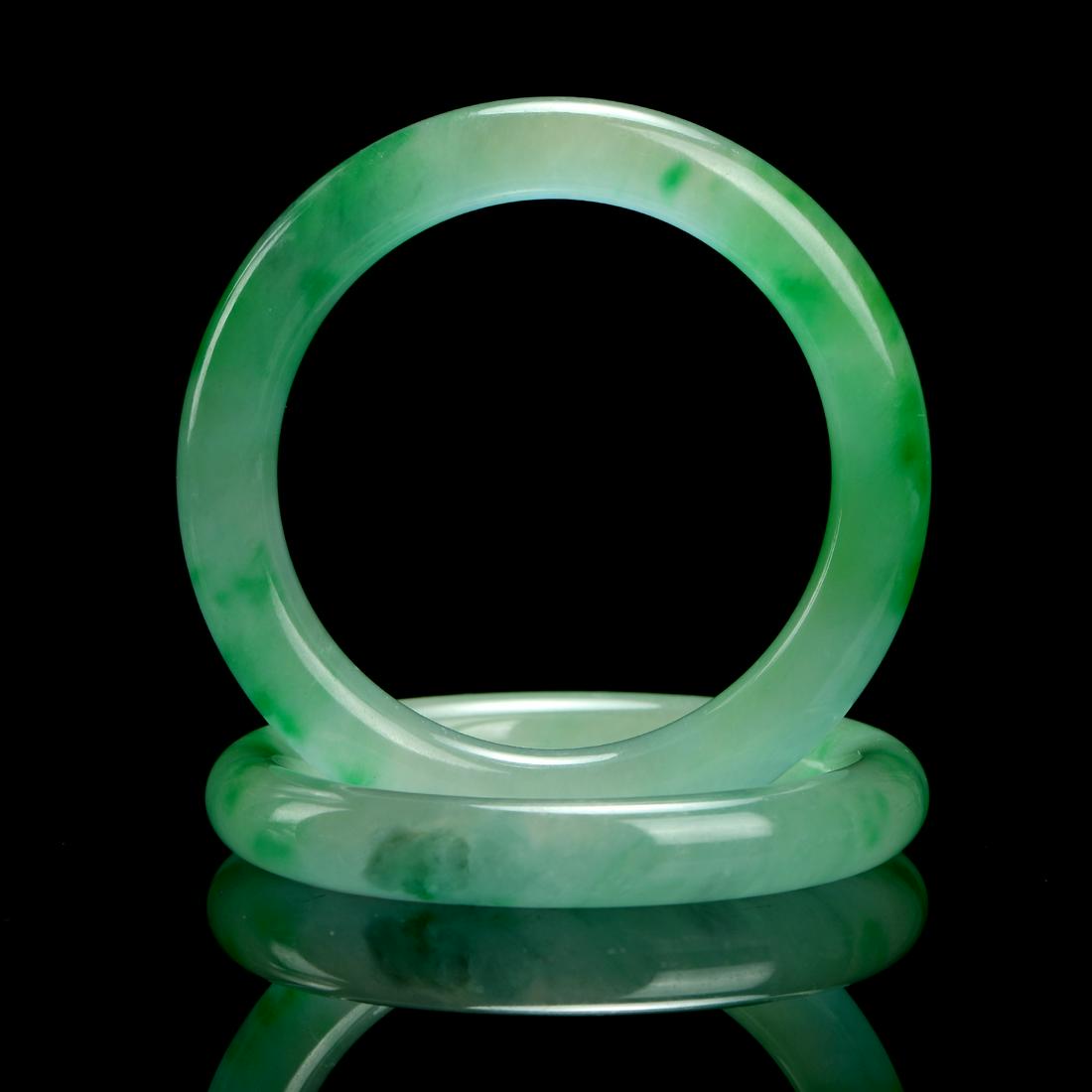 Pair of Chinese Jade Bracelets (1 of 5)