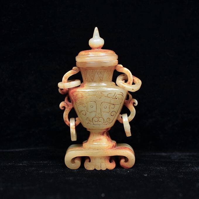 Chinese Hetian Jade Vase (1 of 9)
