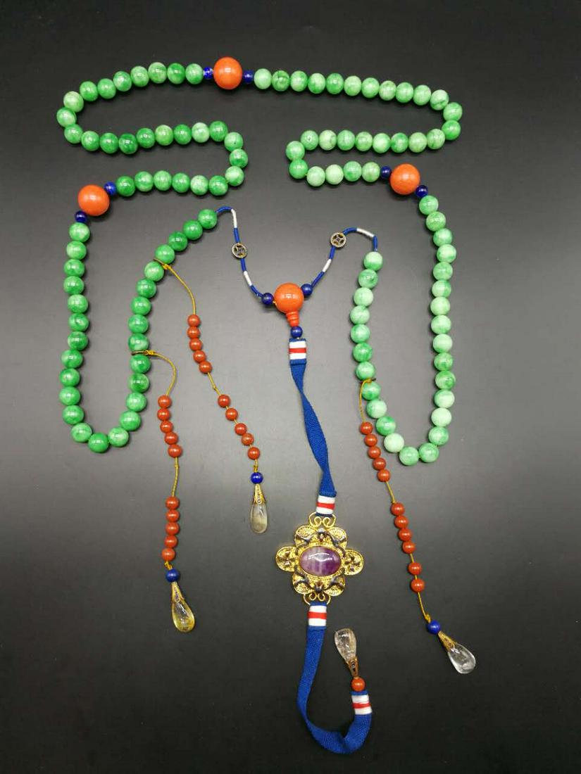 Chinese Amethyst Court Style Necklace (1 of 5)