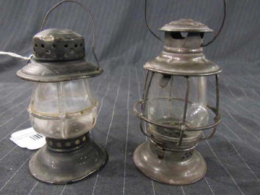 Two Small Whale Oil Lanterns Two Small Whale Oil Lanterns Placeholder