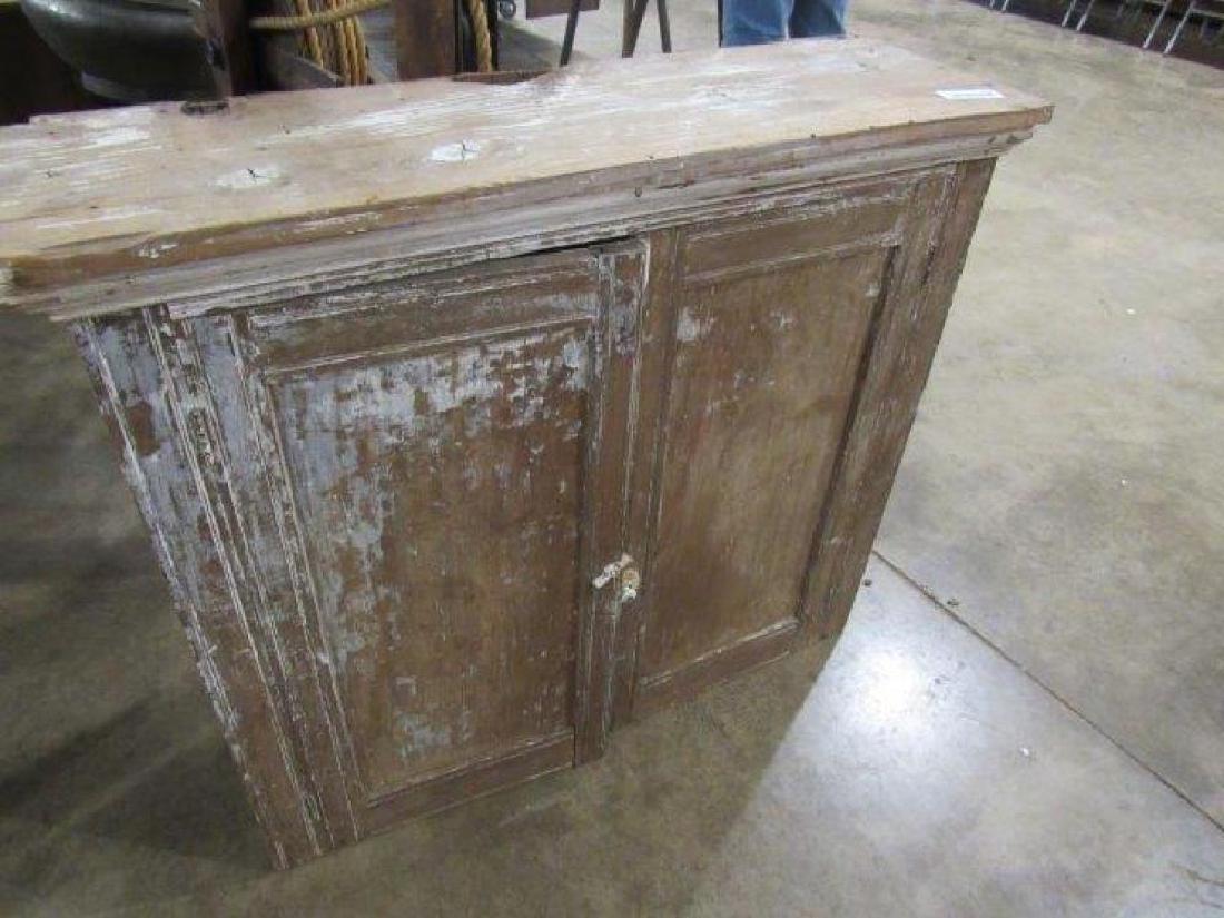 Primitive painted 2-door cabinet (1 of 4)